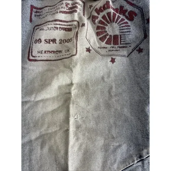 Ripped RARE Vintage Akademiks Printed baggy relaxed jeans 36
